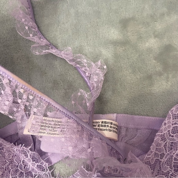 New! Victoria’s Secret Unicorn Mesh High Neck Wicked Apron Babydoll 4186 - Picture 7 of 9